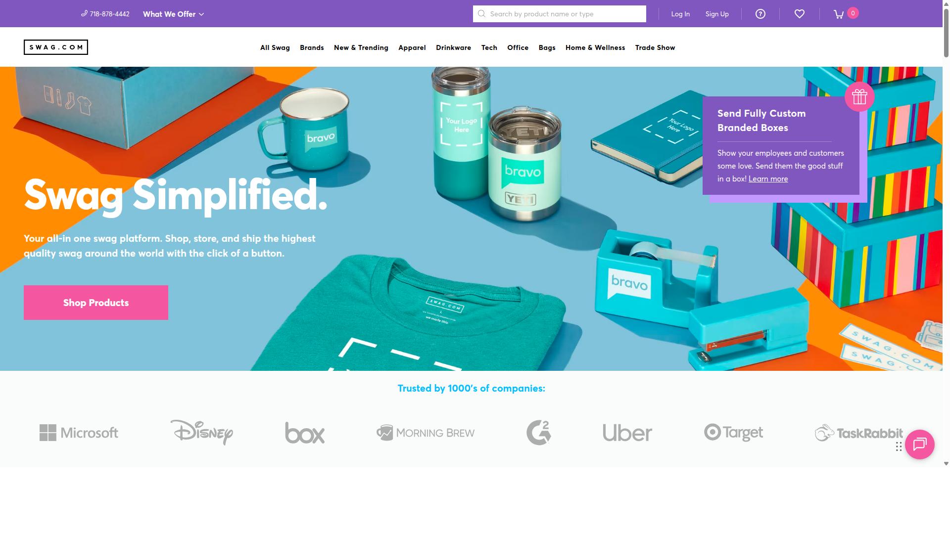 Swag.com website